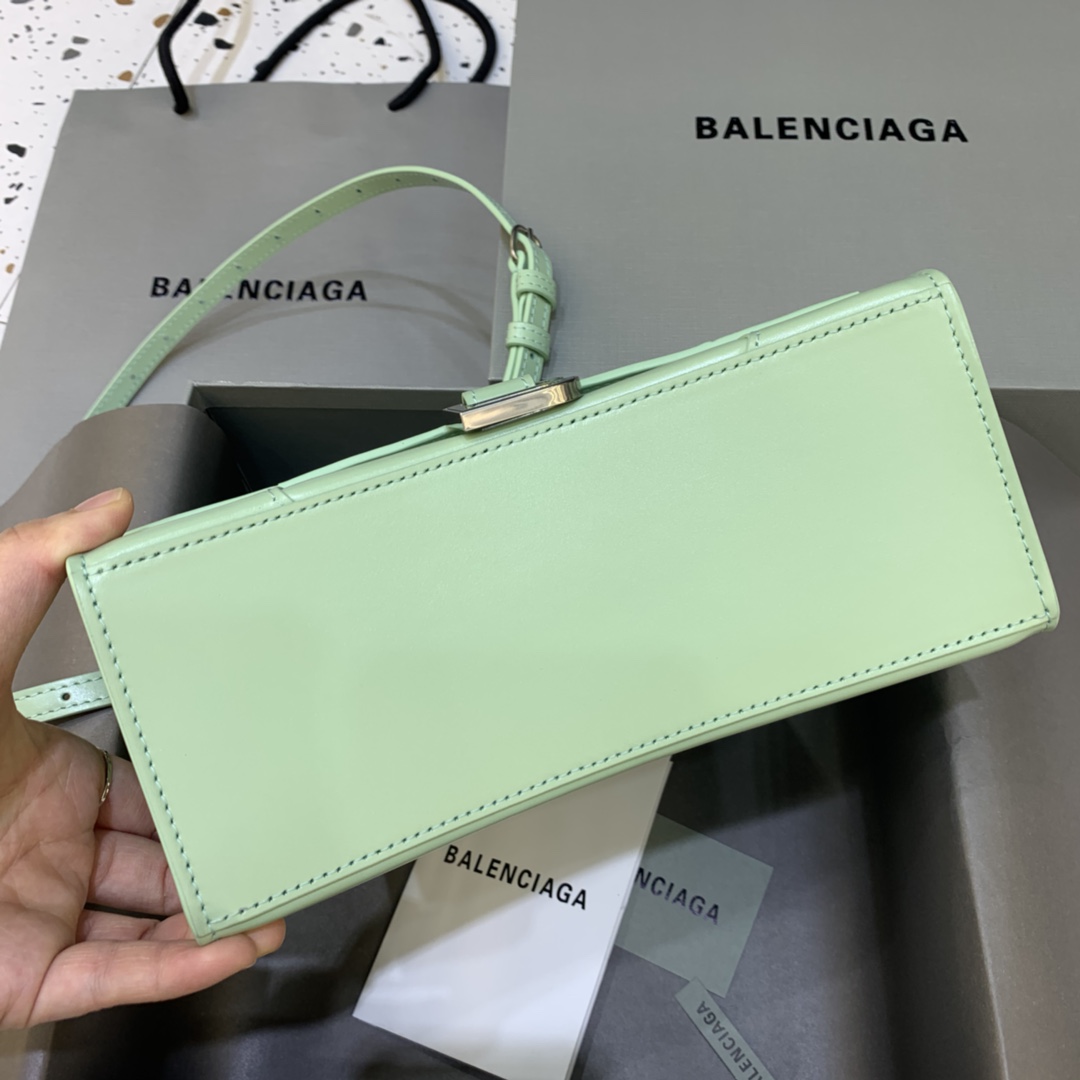 Balenciaga Hourglass Small Handbag Box Calfskin Shoulder Bag 